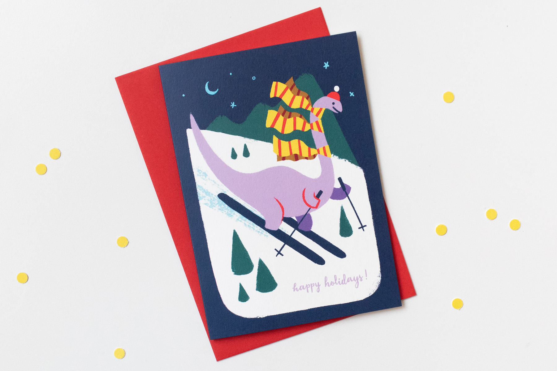 Skiing Dino